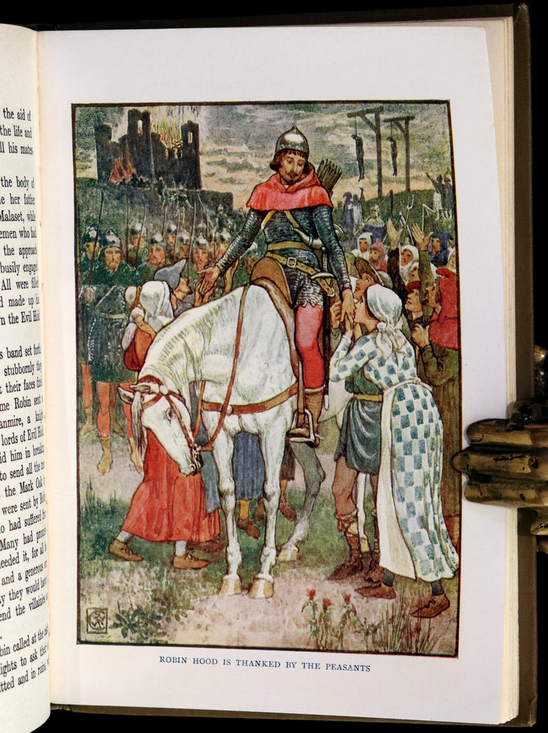 1912 Rare First Edition - ROBIN HOOD and His Merry Men by Henry Gilbert, Illustrated by Walter Crane.