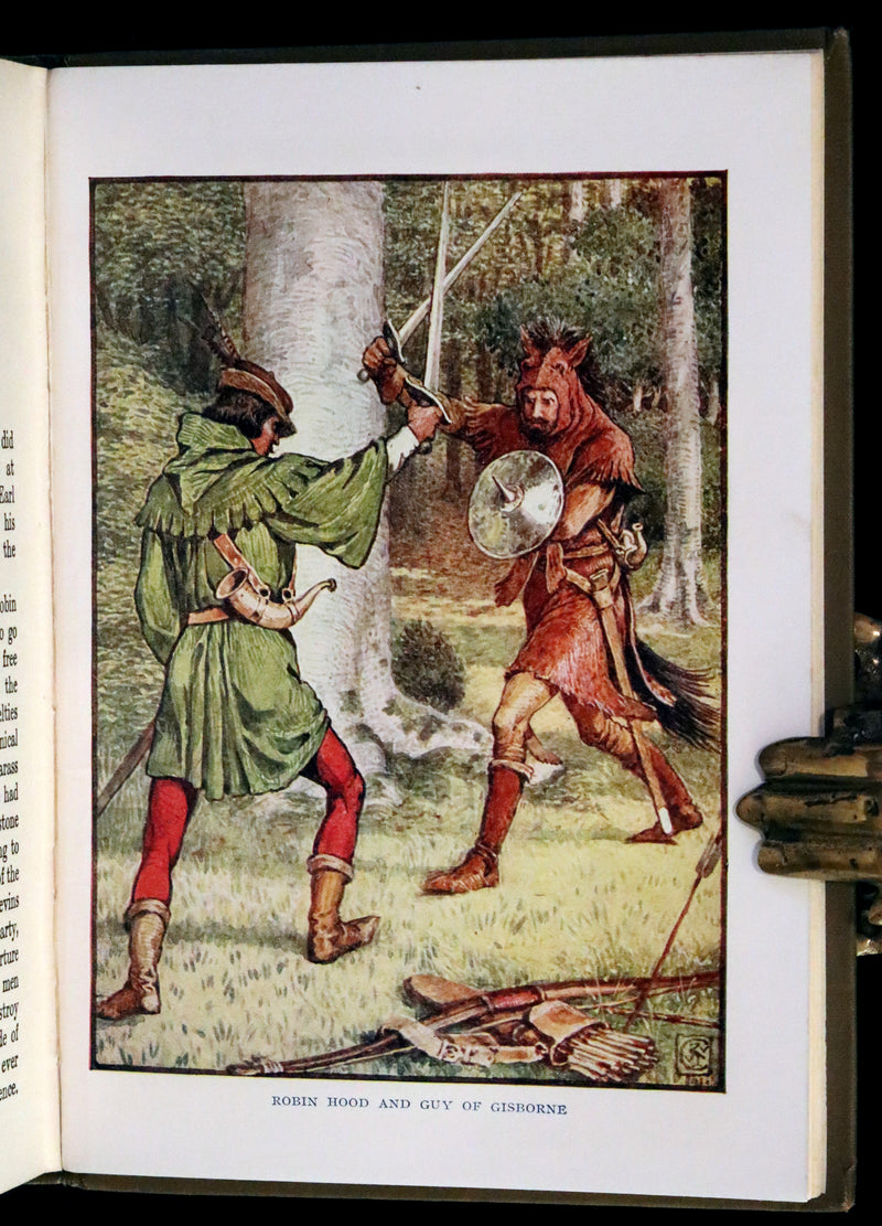 1912 Rare First Edition - ROBIN HOOD and His Merry Men by Henry Gilbert, Illustrated by Walter Crane.