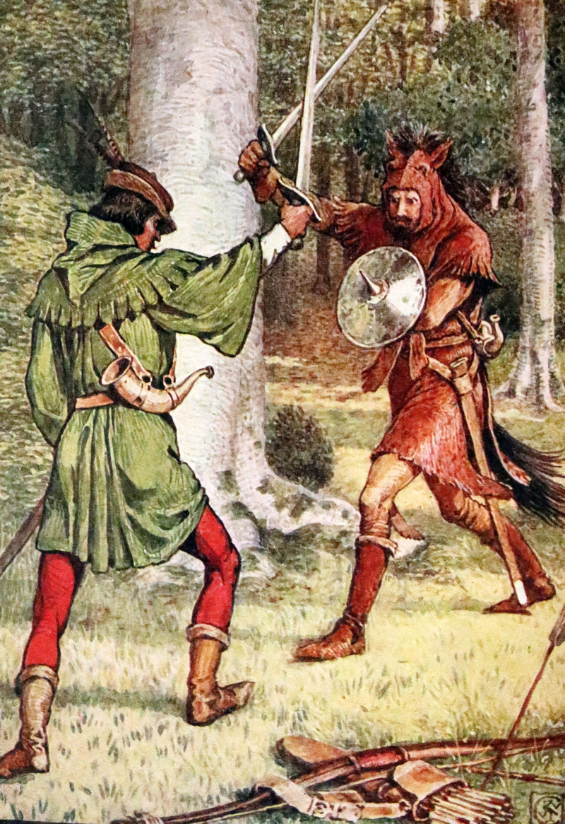 1912 Rare First Edition - ROBIN HOOD and His Merry Men by Henry Gilbert, Illustrated by Walter Crane.