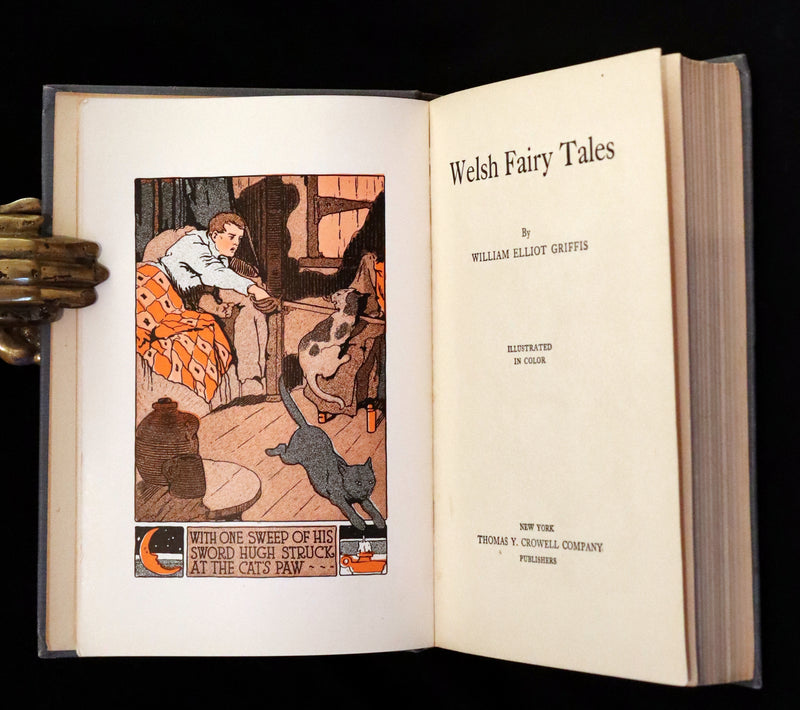 1921 Rare First Edition - WELSH FAIRY TALES by William Elliot Griffis. Illustrated by George Carlson.
