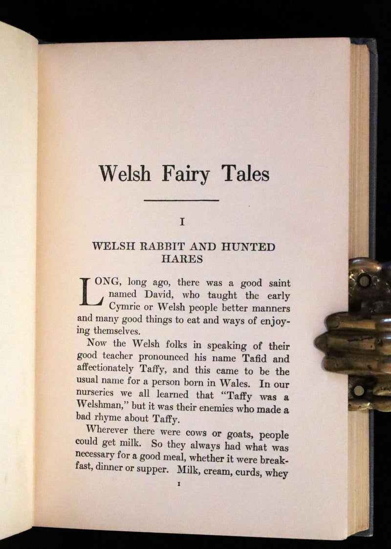 1921 Rare First Edition - WELSH FAIRY TALES by William Elliot Griffis. Illustrated by George Carlson.