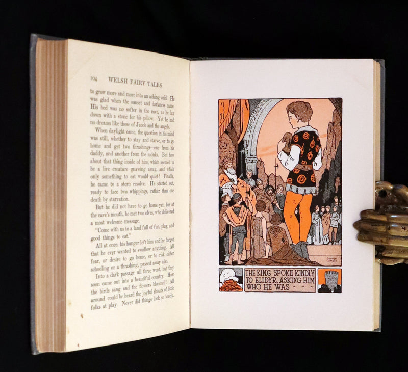 1921 Rare First Edition - WELSH FAIRY TALES by William Elliot Griffis. Illustrated by George Carlson.