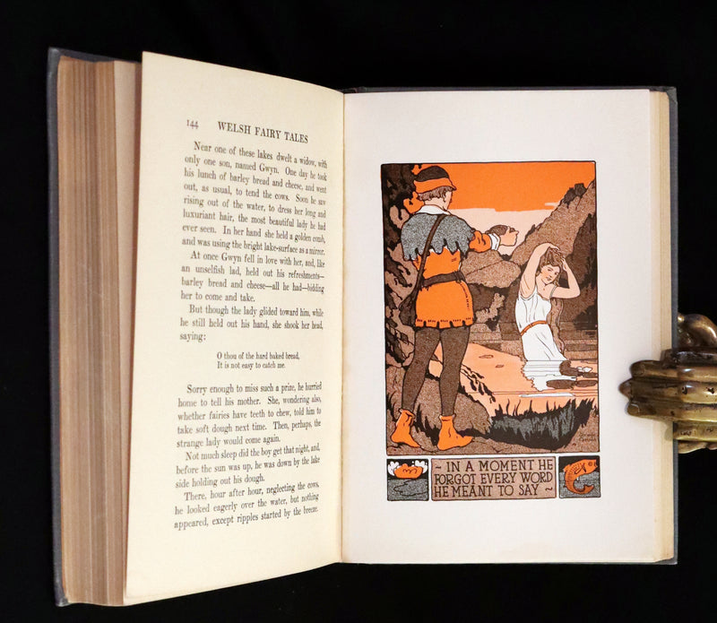 1921 Rare First Edition - WELSH FAIRY TALES by William Elliot Griffis. Illustrated by George Carlson.