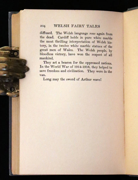 1921 Rare First Edition - WELSH FAIRY TALES by William Elliot Griffis. Illustrated by George Carlson.