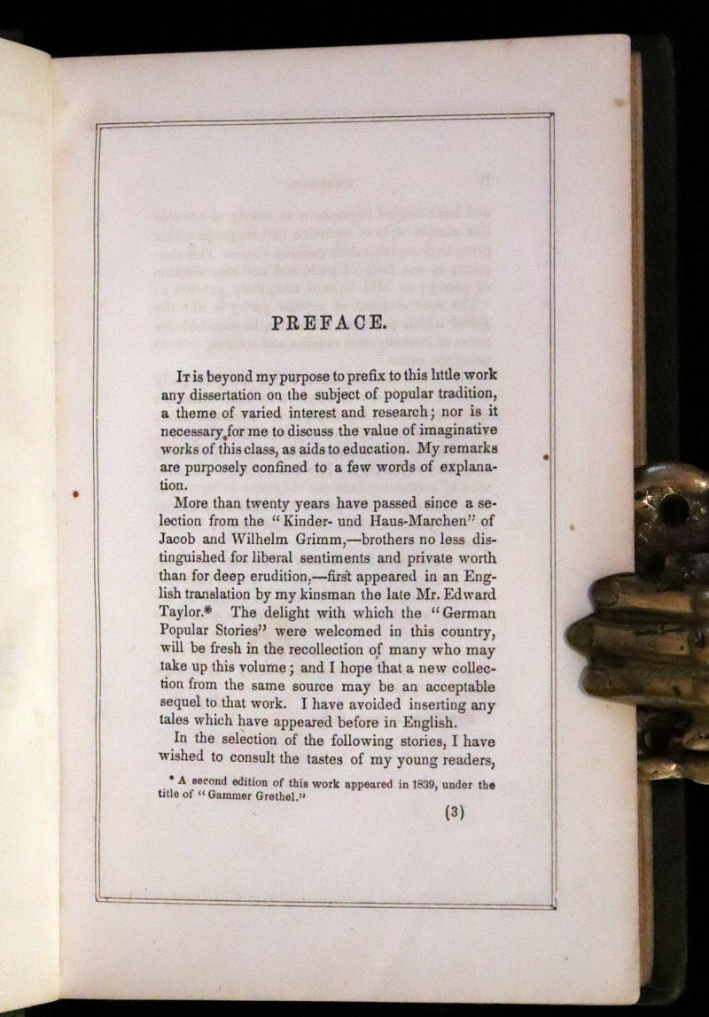 1854 Scarce First Edition - The Brothers GRIMM - Stray Leaves from Fairy Land, for Boys and Girls. Illustrated.