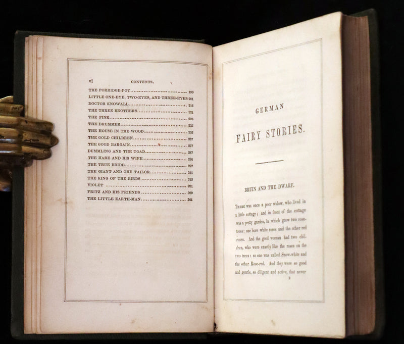 1854 Scarce First Edition - The Brothers GRIMM - Stray Leaves from Fairy Land, for Boys and Girls. Illustrated.