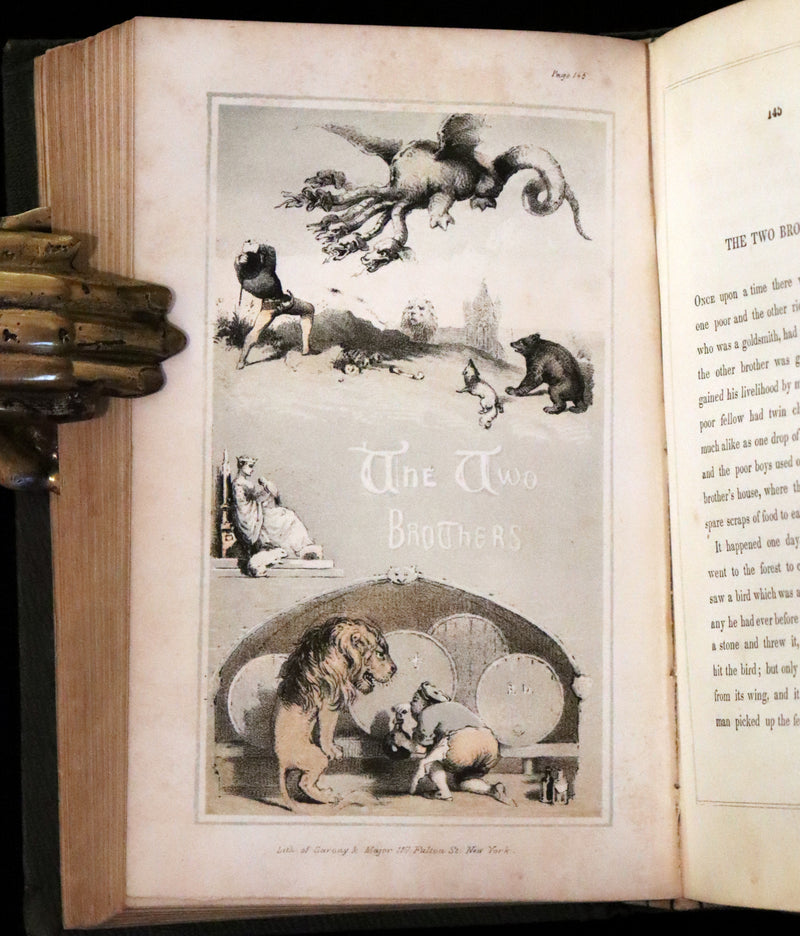 1854 Scarce First Edition - The Brothers GRIMM - Stray Leaves from Fairy Land, for Boys and Girls. Illustrated.