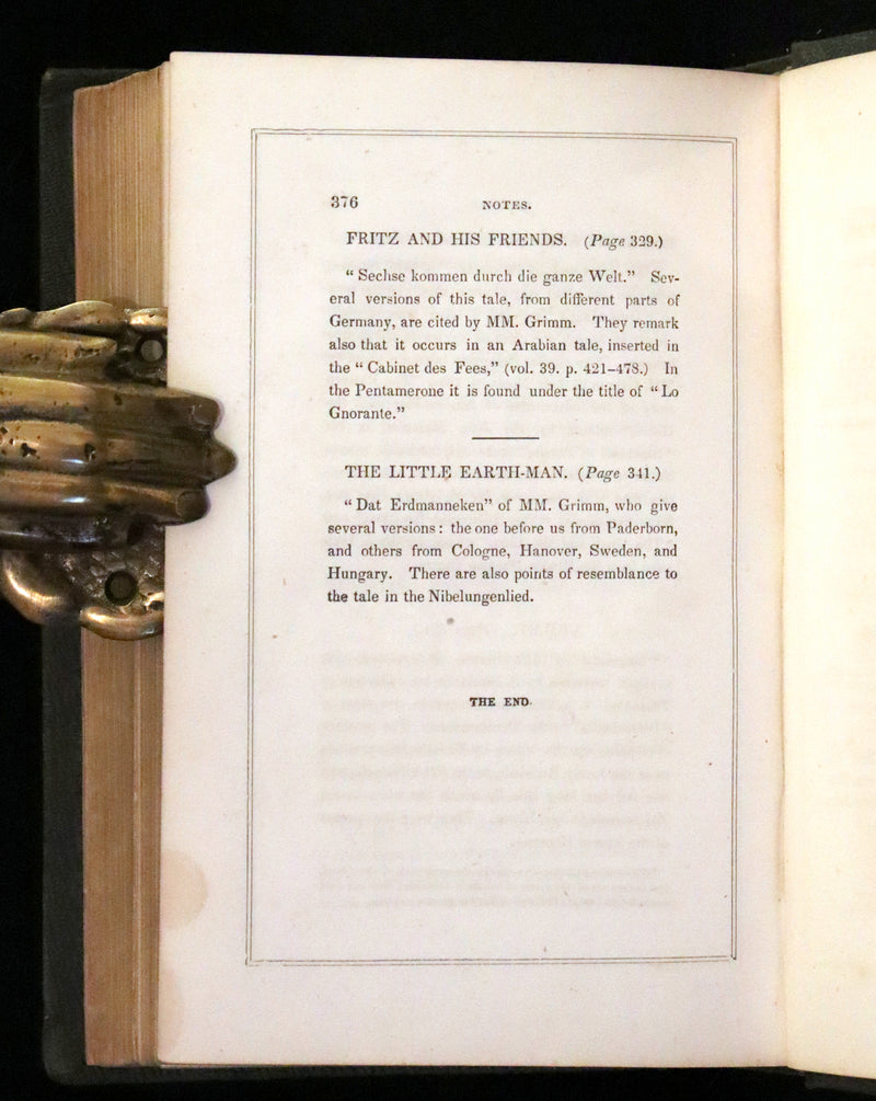 1854 Scarce First Edition - The Brothers GRIMM - Stray Leaves from Fairy Land, for Boys and Girls. Illustrated.