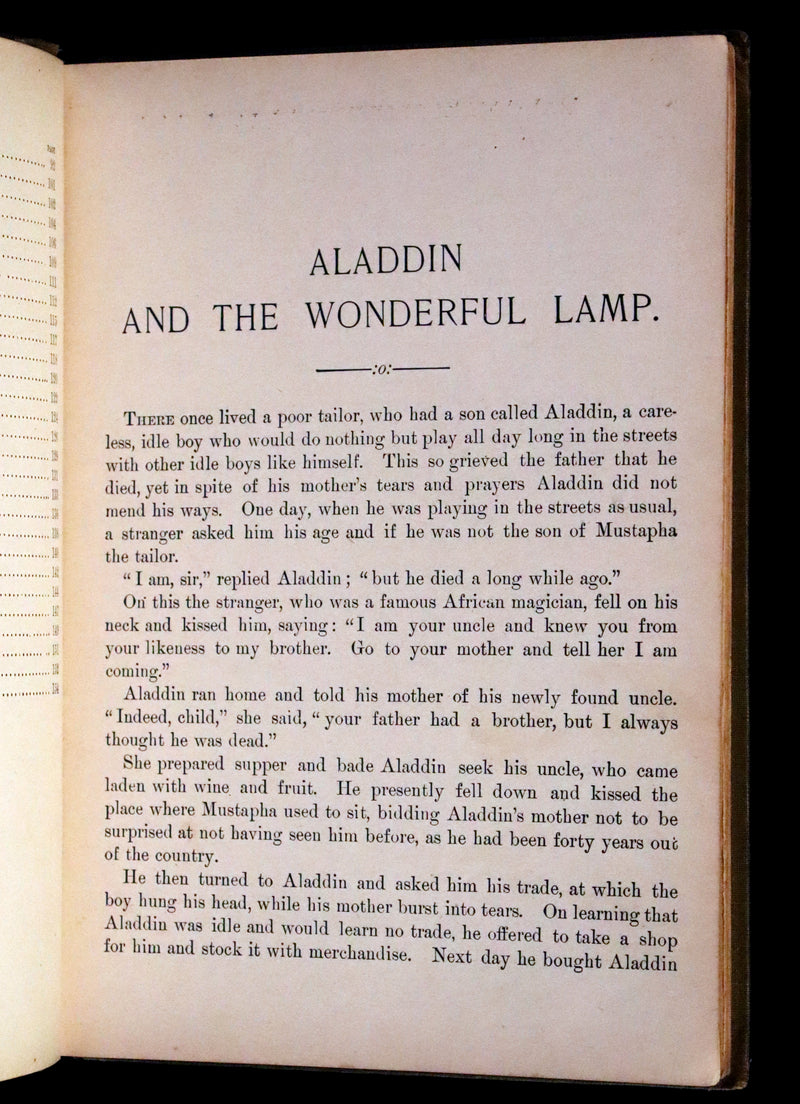 1899 Rare Book - ALADDIN and the Wonderful Lamp & Other Stories.