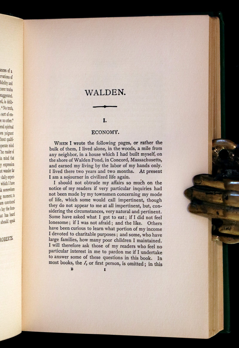 1899 First Copeland Illustrated Edition - WALDEN or Life in the Woods by Henry David Thoreau.