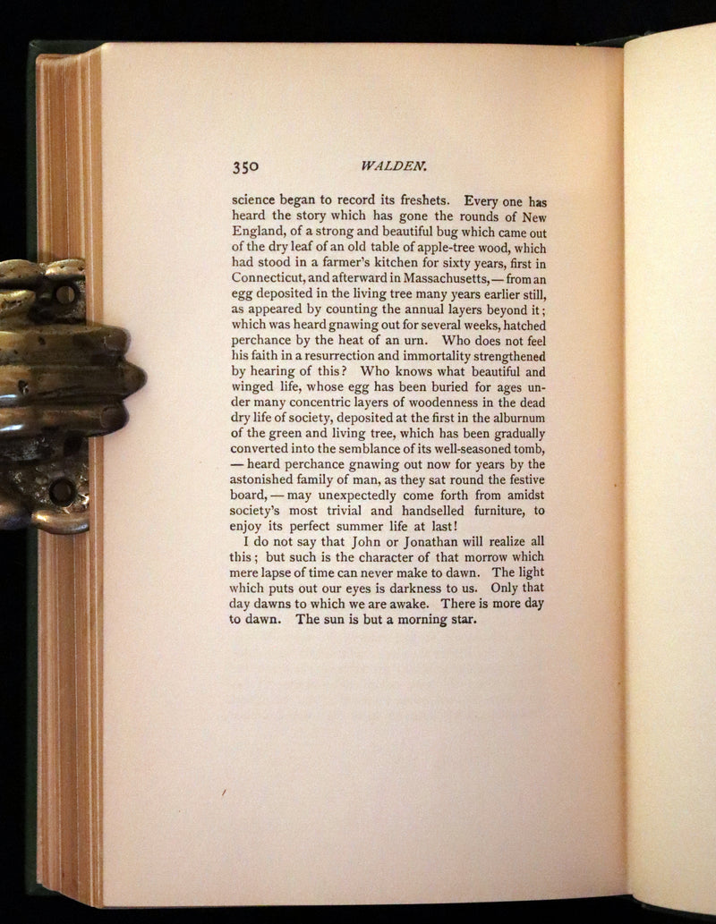 1899 First Copeland Illustrated Edition - WALDEN or Life in the Woods by Henry David Thoreau.