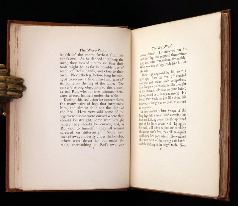 Werewolf Book First 1896 Rare First Edition Book on Werewolves - THE WERE-WOLF by Clemence ...