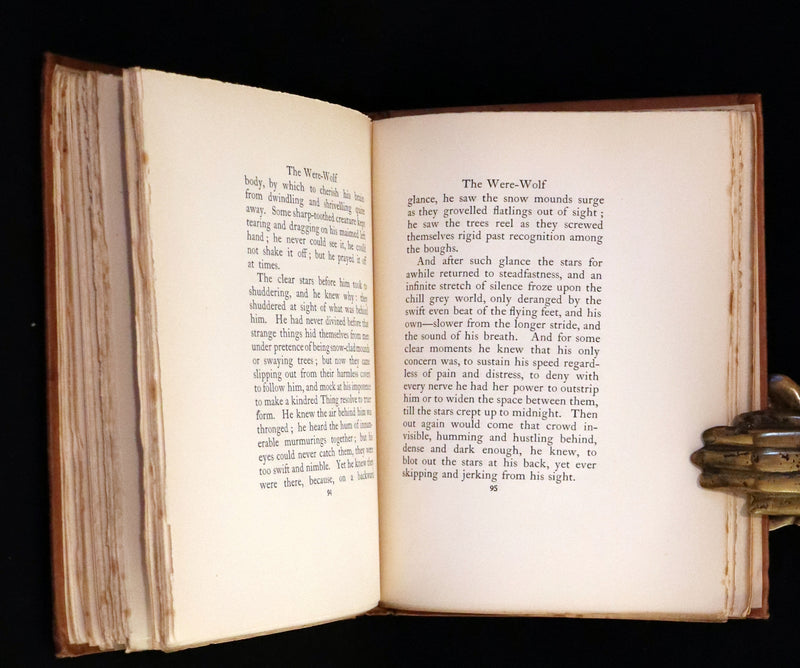 1896 Rare First Edition Book on Werewolves - THE WERE-WOLF by Clemence Housman.