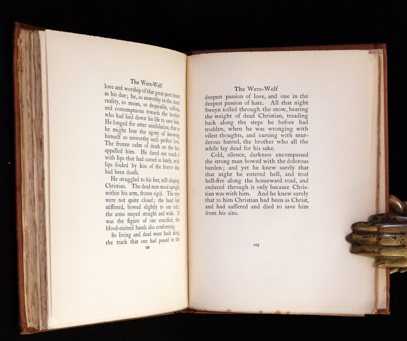 1896 Rare First Edition Book on Werewolves - THE WERE-WOLF by Clemence Housman.