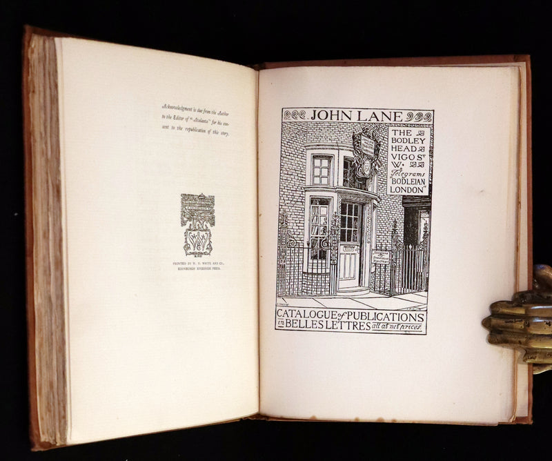 1896 Rare First Edition Book on Werewolves - THE WERE-WOLF by Clemence Housman.