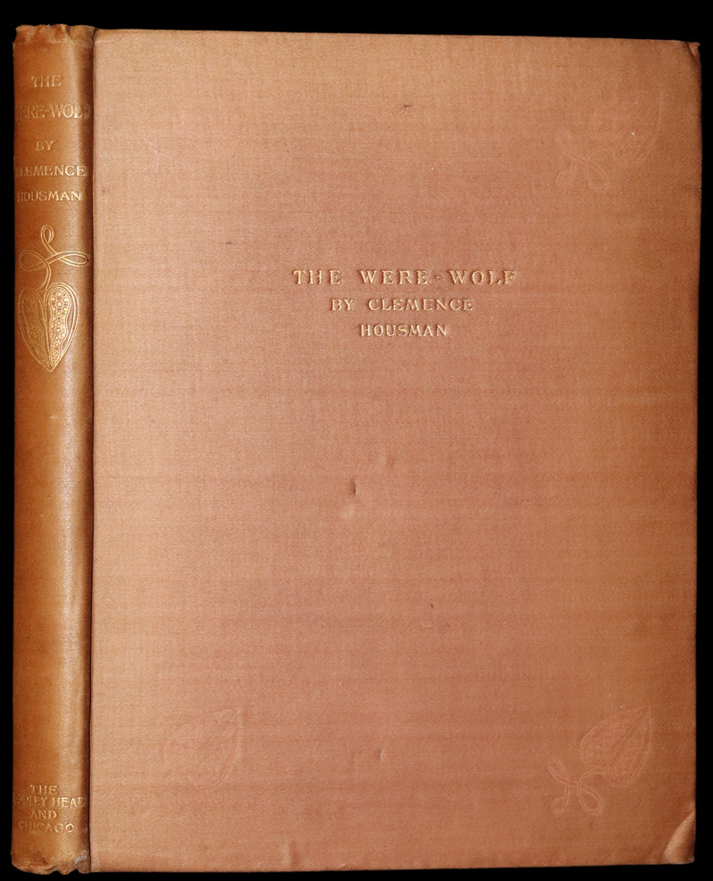 1896 Rare First Edition Book on Werewolves - THE WERE-WOLF by Clemence Housman.