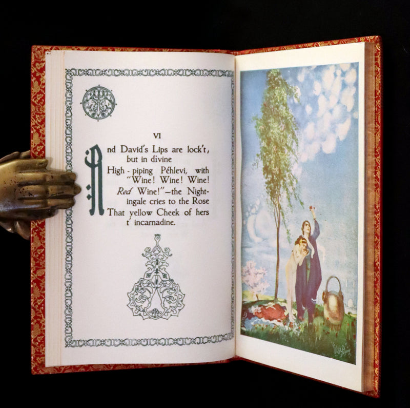 1980 Scarce in this Bayntun Binding - Rubaiyat of Omar Khayyam wonderfully Illustrated by Willy Pogany.
