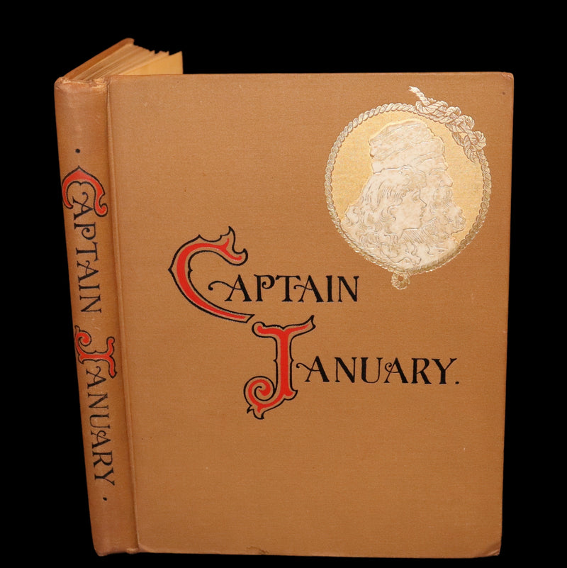 1893 Rare Victorian Book - CAPTAIN JANUARY, Lighthouse Keeper and His Little Girl by Laura E. Richards. Illustrated.