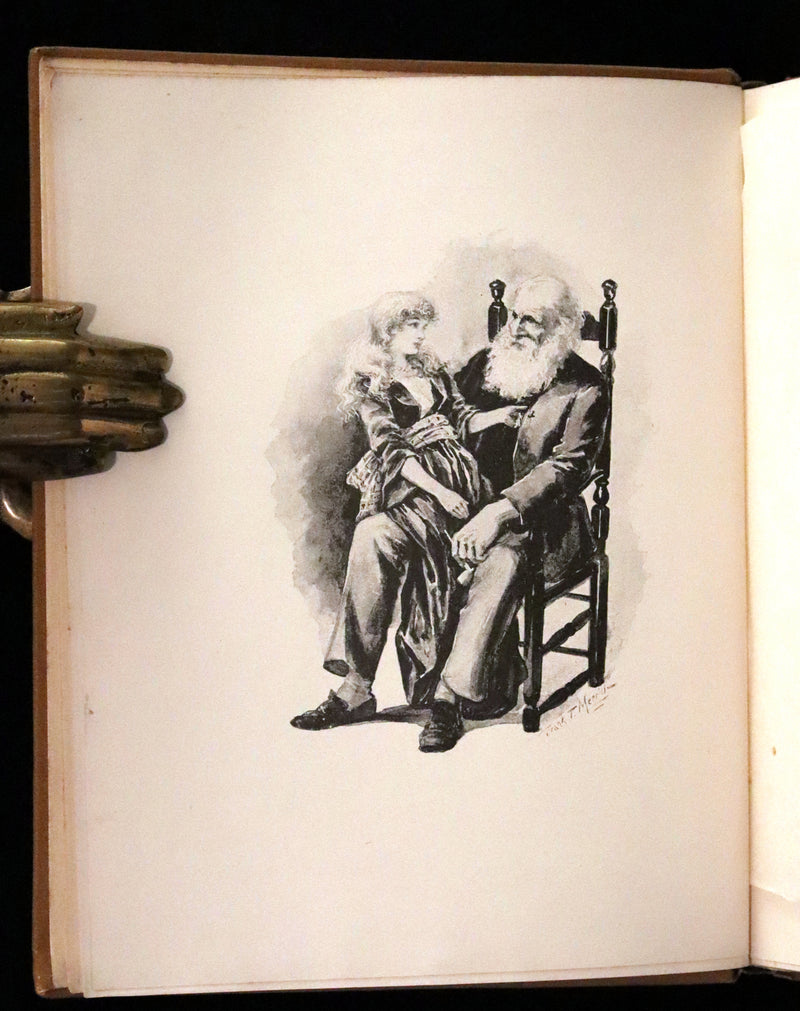 1893 Rare Victorian Book - CAPTAIN JANUARY, Lighthouse Keeper and His Little Girl by Laura E. Richards. Illustrated.