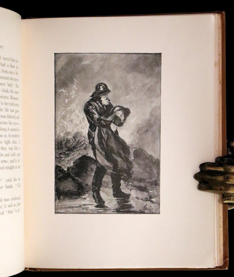 1893 Rare Victorian Book - CAPTAIN JANUARY, Lighthouse Keeper and His Little Girl by Laura E. Richards. Illustrated.