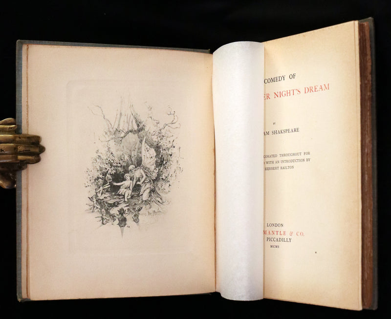 1901 Rare First Edition illustrated by Fanny Railton - Shakespeare's Midsummer Night's Dream.