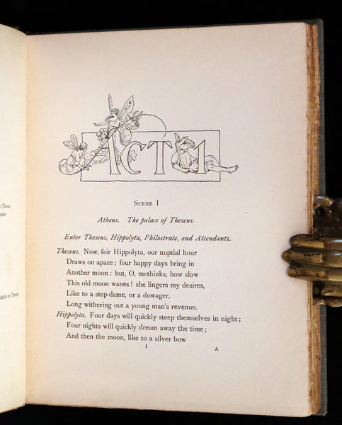 1901 Rare First Edition illustrated by Fanny Railton - Shakespeare's Midsummer Night's Dream.