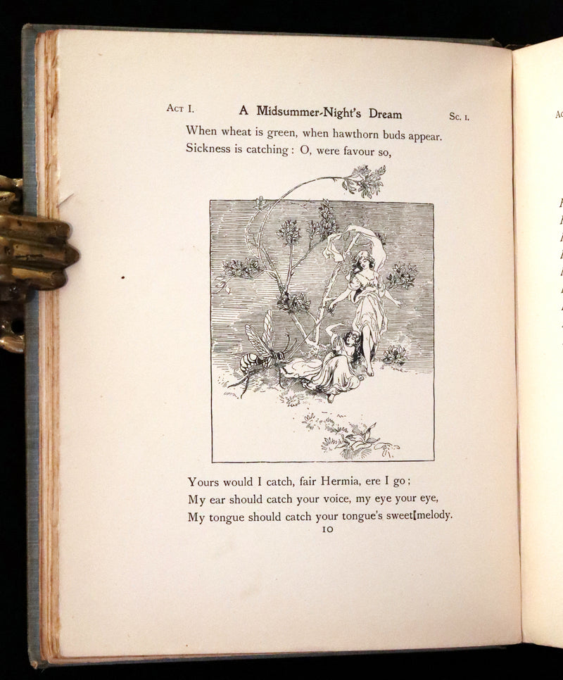 1901 Rare First Edition illustrated by Fanny Railton - Shakespeare's Midsummer Night's Dream.