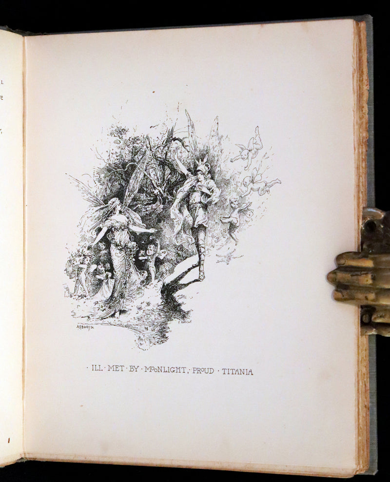 1901 Rare First Edition illustrated by Fanny Railton - Shakespeare's Midsummer Night's Dream.