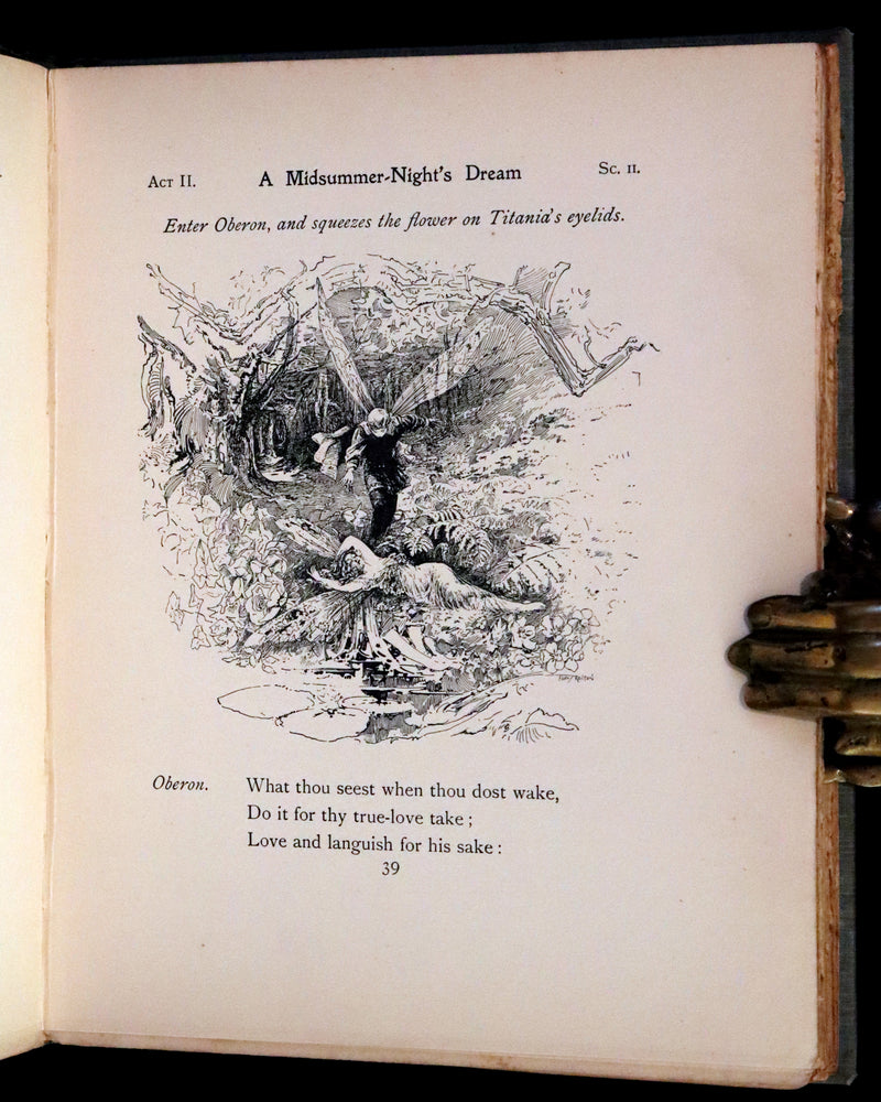 1901 Rare First Edition illustrated by Fanny Railton - Shakespeare's Midsummer Night's Dream.