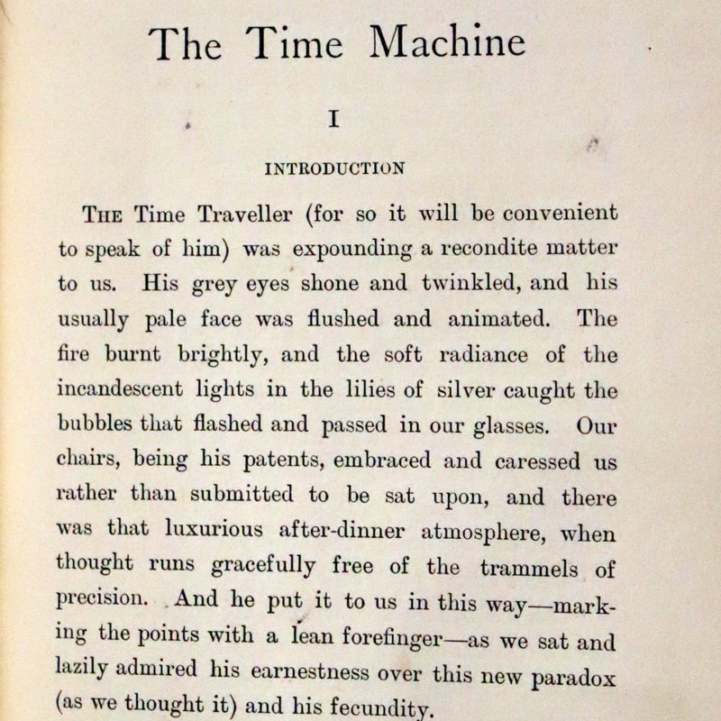 1895 Rare 1stED in a Bayntun Binding - THE TIME MACHINE An Invention by Herbert George Wells.