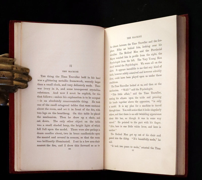 1895 Rare 1stED in a Bayntun Binding - THE TIME MACHINE An Invention by Herbert George Wells.