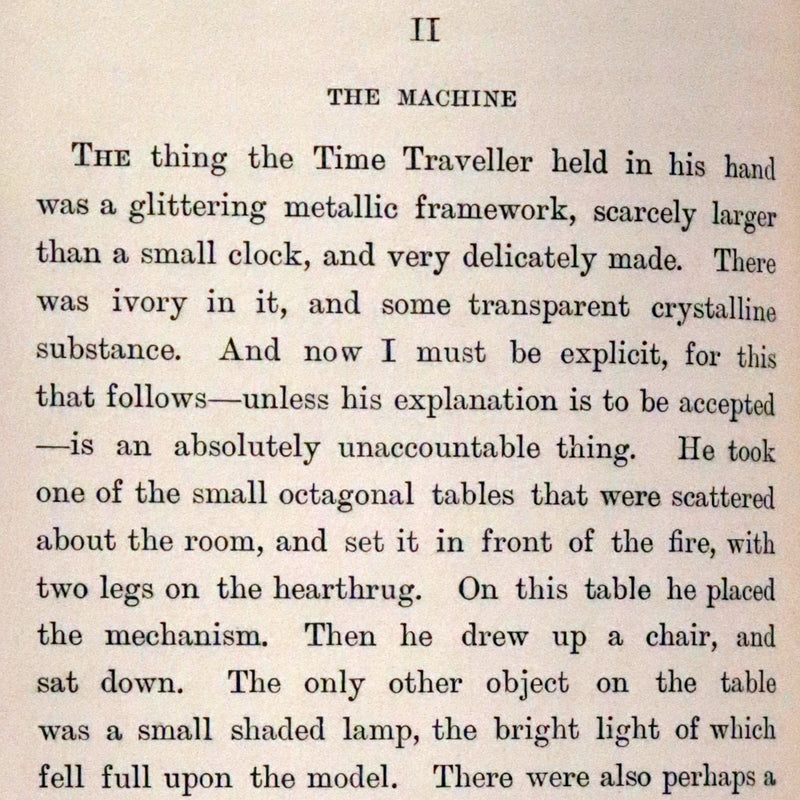 1895 Rare 1stED in a Bayntun Binding - THE TIME MACHINE An Invention by Herbert George Wells.