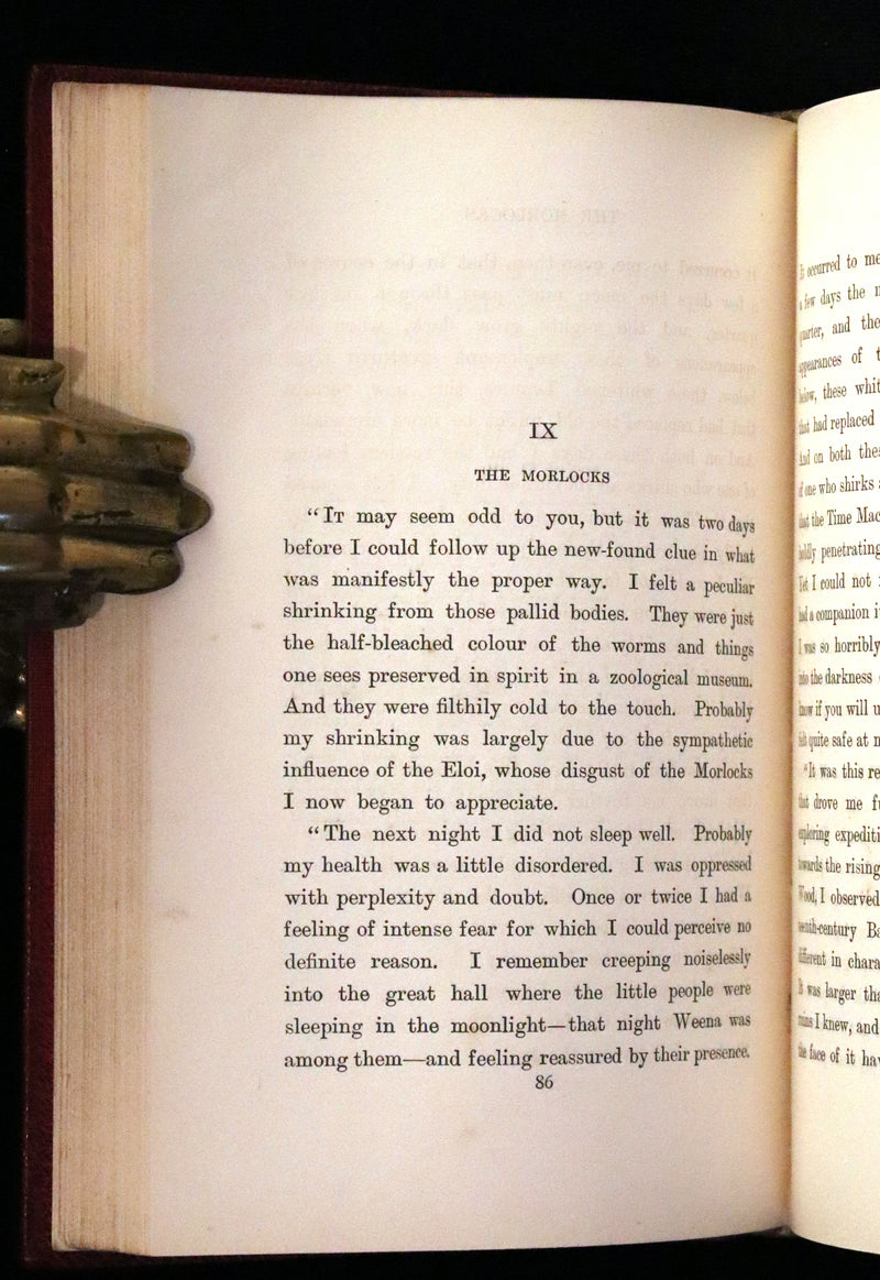 1895 Rare 1stED in a Bayntun Binding - THE TIME MACHINE An Invention by Herbert George Wells.