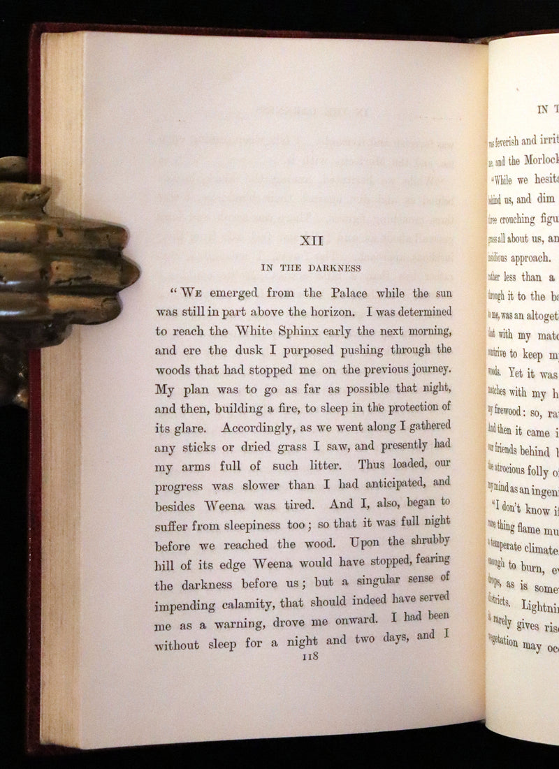 1895 Rare 1stED in a Bayntun Binding - THE TIME MACHINE An Invention by Herbert George Wells.