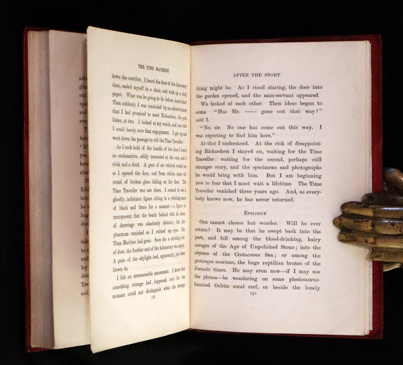 1895 Rare 1stED in a Bayntun Binding - THE TIME MACHINE An Invention by Herbert George Wells.