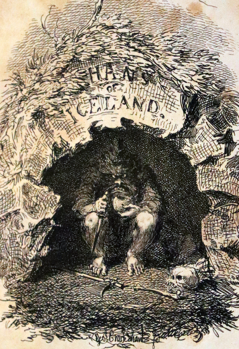 1825 Scarce First Edition - HANS of ICELAND by Victor Hugo Illustrated by Cruikshank. Gothic Novel.