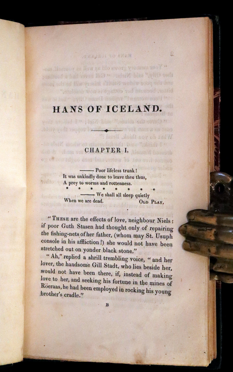 1825 Scarce First Edition - HANS of ICELAND by Victor Hugo Illustrated by Cruikshank. Gothic Novel.
