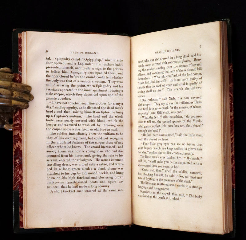 1825 Scarce First Edition - HANS of ICELAND by Victor Hugo Illustrated by Cruikshank. Gothic Novel.