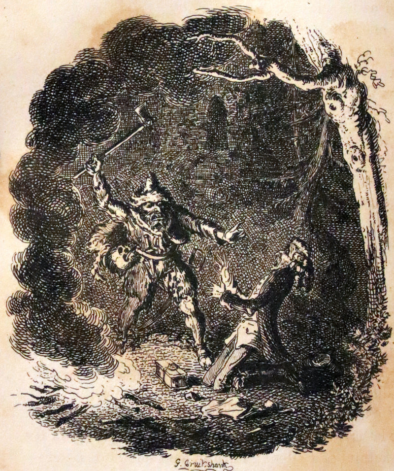 1825 Scarce First Edition - HANS of ICELAND by Victor Hugo Illustrated by Cruikshank. Gothic Novel.