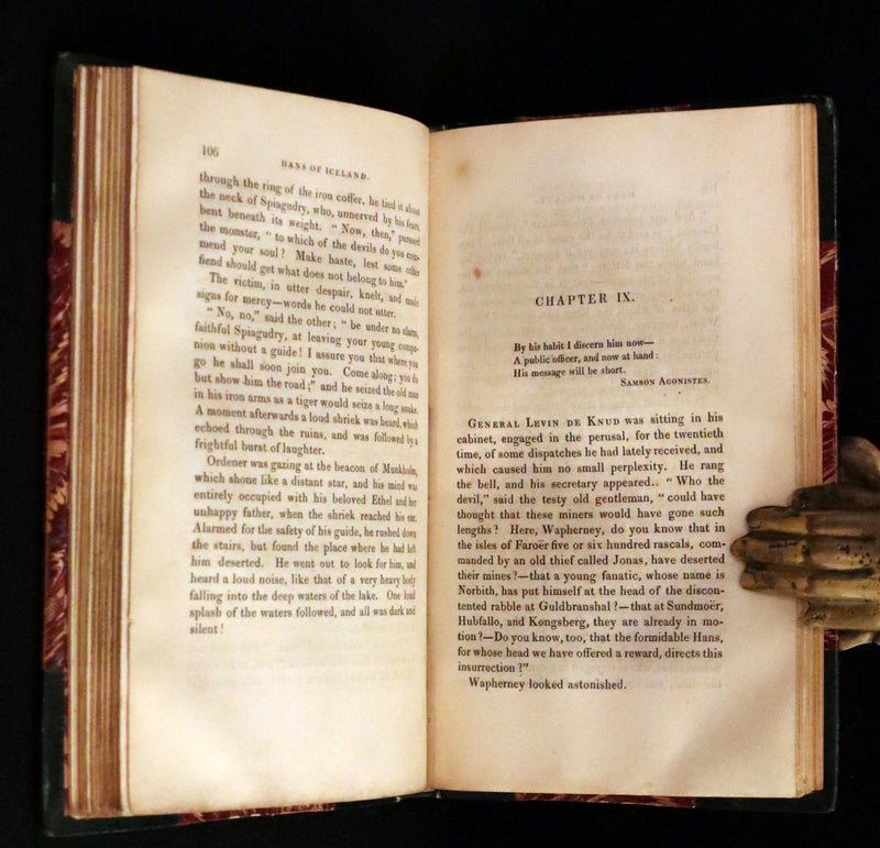 1825 Scarce First Edition - HANS of ICELAND by Victor Hugo Illustrated by Cruikshank. Gothic Novel.