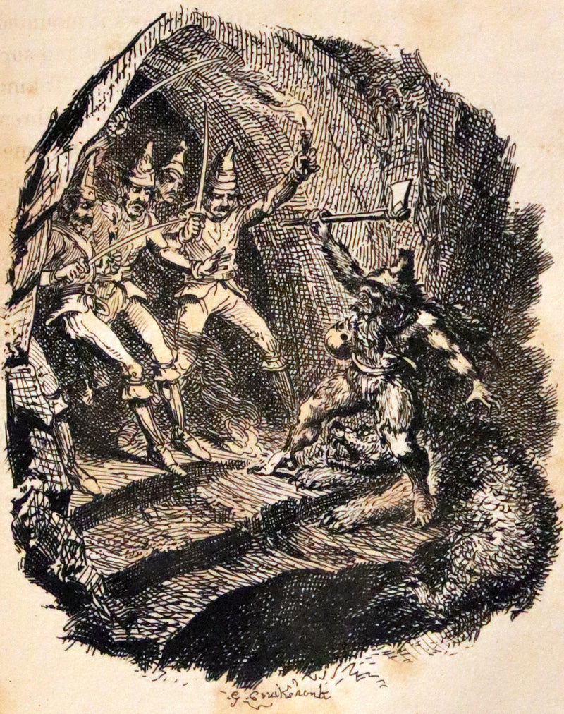 1825 Scarce First Edition - HANS of ICELAND by Victor Hugo Illustrated by Cruikshank. Gothic Novel.