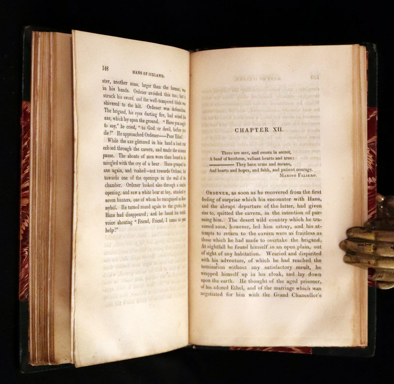 1825 Scarce First Edition - HANS of ICELAND by Victor Hugo Illustrated by Cruikshank. Gothic Novel.