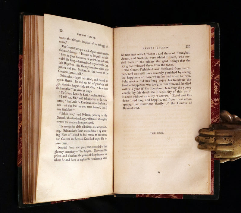 1825 Scarce First Edition - HANS of ICELAND by Victor Hugo Illustrated by Cruikshank. Gothic Novel.