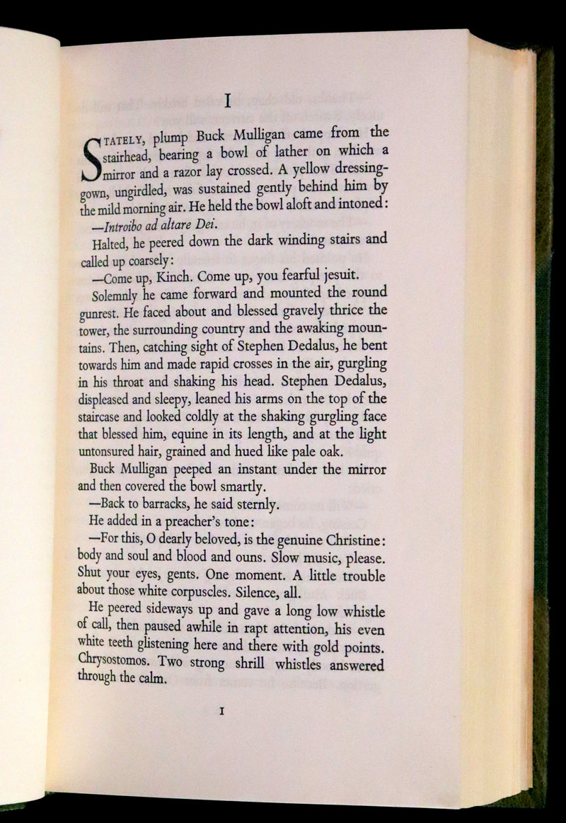 1960 Scarce in this Bayntun Binding - ULYSSES by JAMES JOYCE. Newly reset corrected edition.