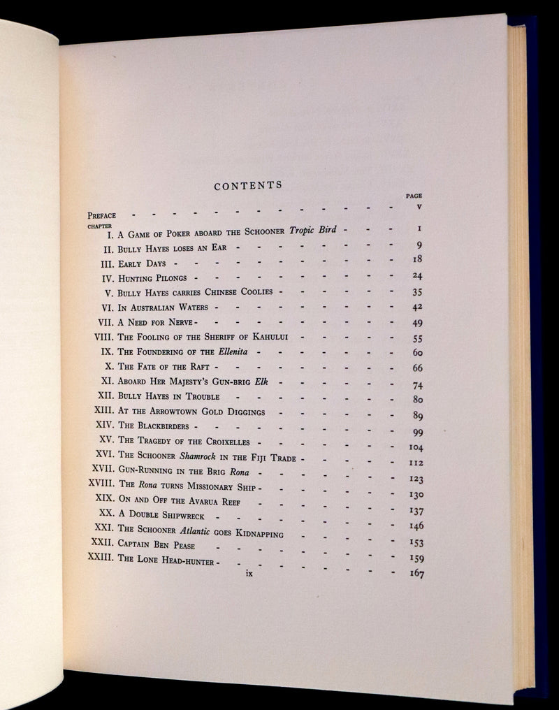 1931 Rare First Edition - Bully Hayes South Sea PIRATE by Basil Lubbock, Illustrated.