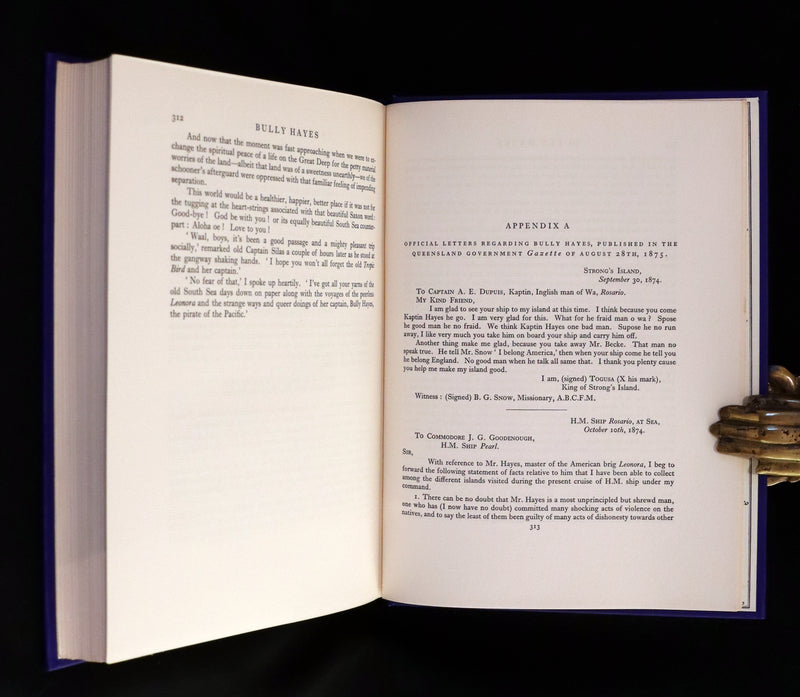 1931 Rare First Edition - Bully Hayes South Sea PIRATE by Basil Lubbock, Illustrated.