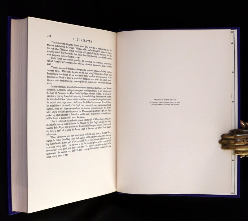 1931 Rare First Edition - Bully Hayes South Sea PIRATE by Basil Lubbock, Illustrated.