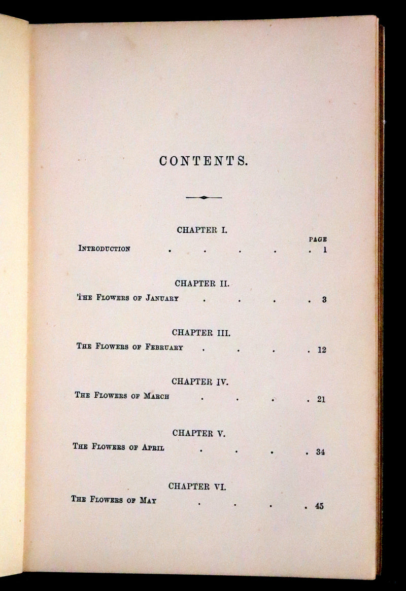 1876 Rare Victorian Book - FIELD FLOWERS, A handy-book for the rambling by the famous botanist James Shirley Hibberd.