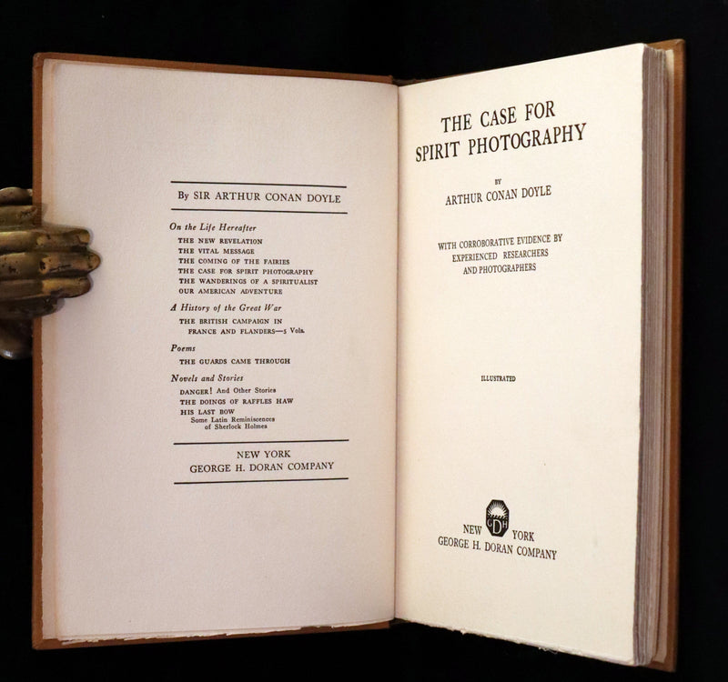 1923 Scarce First US Edition - Arthur Conan DOYLE - The Case for Spirit Photography. Ghosts or other spiritual entities.