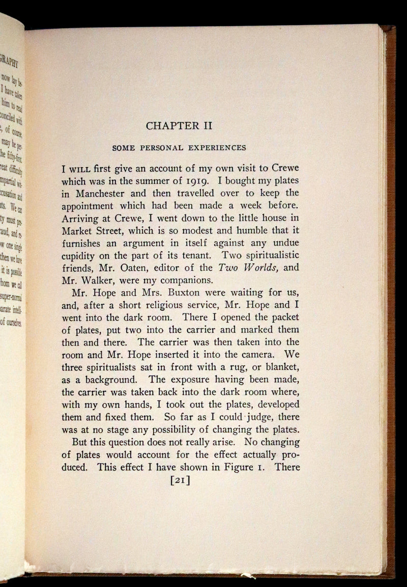 1923 Scarce First US Edition - Arthur Conan DOYLE - The Case for Spirit Photography. Ghosts or other spiritual entities.
